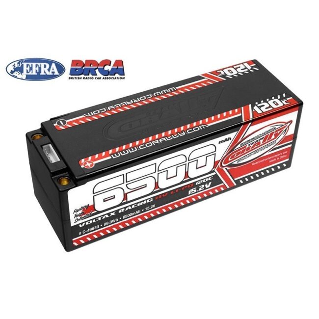 Batería LiPo HV Voltax 120C - 6500 MAh - 15.2V - Stick 4S - Conector Bullit De 5mm