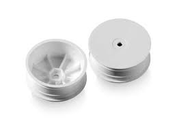 LLANTA AERODINÁMICA DE RUEDA DELANTERA 2WD CON HEXÁGONO DE 12 MM - BLANCO - DURO (2)