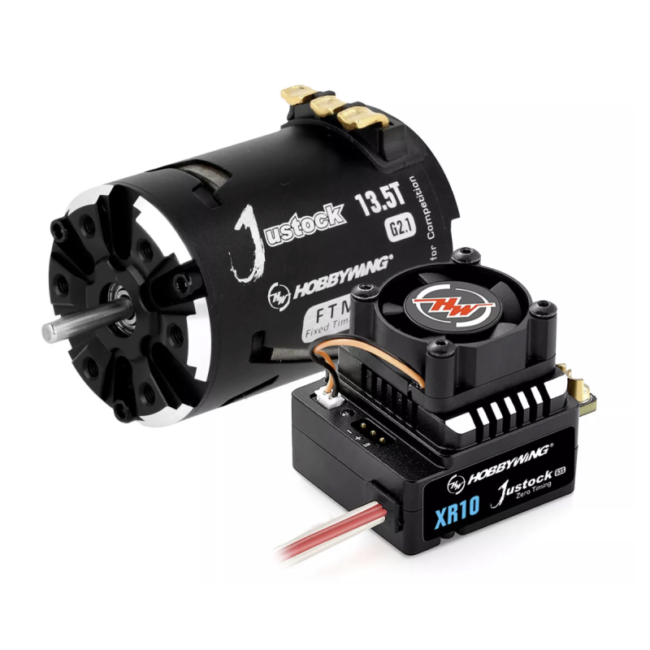 COMBO JUSTOCK HOBBYWING XR10 G3S 13.5T