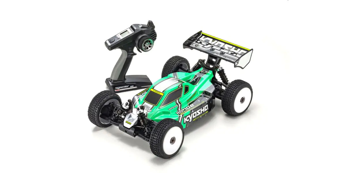 KYOSHO INFERNO MP10E 1:8 RC BRUSHLESS EP READYSET T1 GREEN