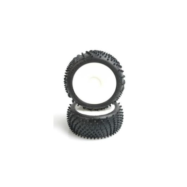 SPIRAL 1/8 TYRE PRE-GLUED - YELLOW (2U)
