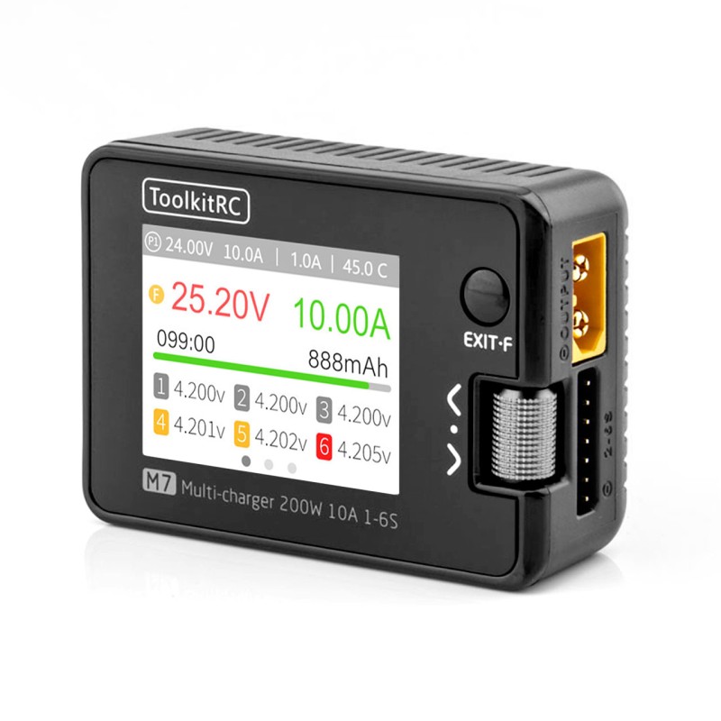 CARGADOR DC M7 LiPo 1-6S 10A 7-28V ToolKit - Imagen 2