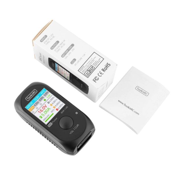 CARGADOR DC M4 Pocket LiPo 1-4S 5A DC 7-25V USB-C ToolKit