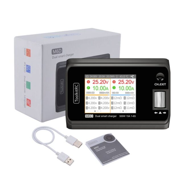 CARGADOR M6D LiPo 1-6S 15A Duo DC 7-28V ToolkitRC