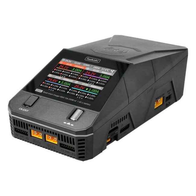 CARGADOR AC/DC Q6AC LiPo 1-6S 15A CUATRO TOOLKIT