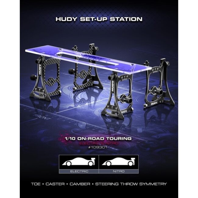 MESA DE REGLAJES HUDY SET-UP 1/10 TOURING CARS