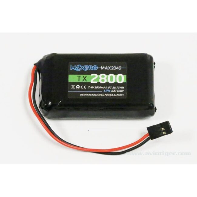 TX LIPO7.4 2800MAH 4PK, 4PL, 10J, 8J, 6J, 14SG