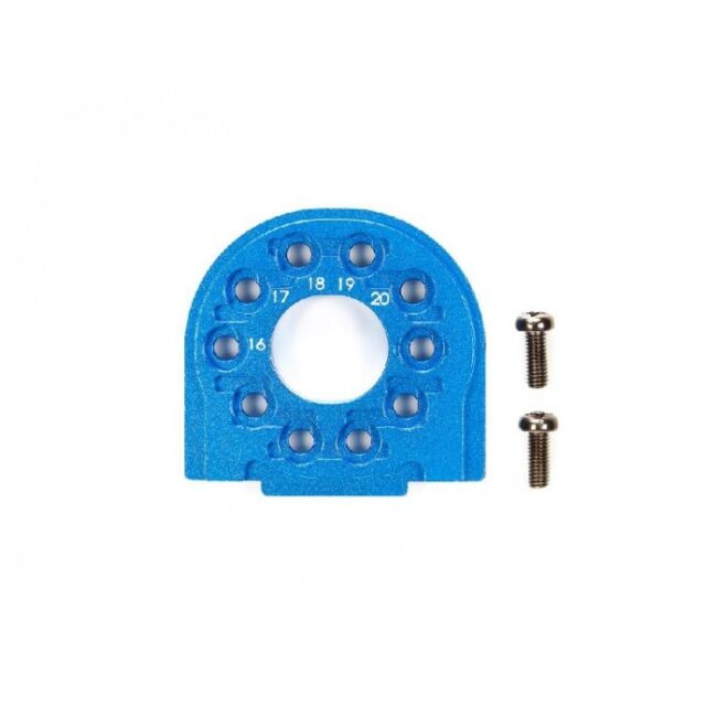TT-02/B ALUMINIUM MOTOR MOUNT BLUE ANOD.