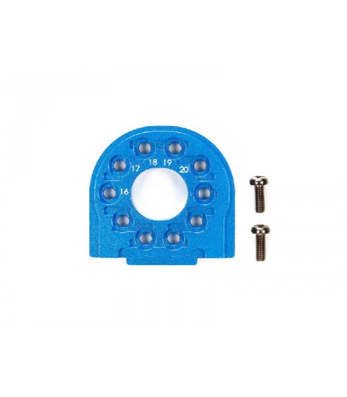 TT-02/B ALUMINIUM MOTOR MOUNT BLUE ANOD.