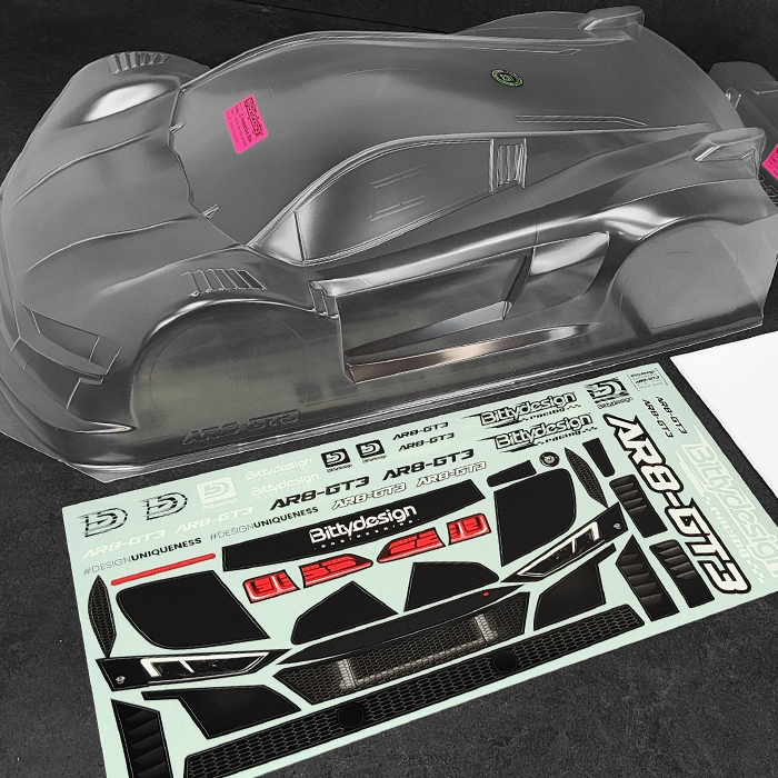 CARROCERIA BITTYDESING AR8-GT3 1/8GT SWB 325mm - Imagen 5