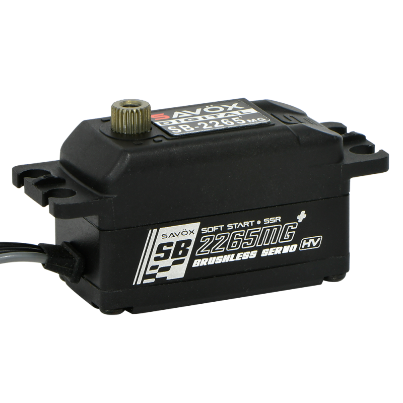 SAVOX SB-2265MG+ LOW PROFILE BRUSHLESS HV DIGI 12KG/0.08S@7.4V - BLACK