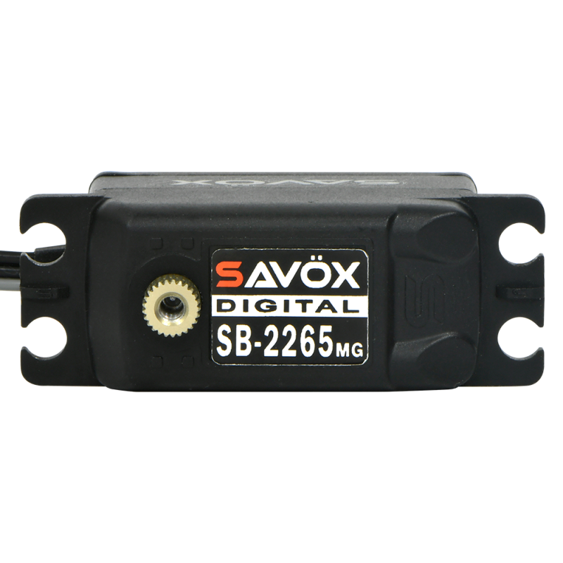 SAVOX SB-2265MG+ LOW PROFILE BRUSHLESS HV DIGI 12KG/0.08S@7.4V - BLACK - Imagen 2