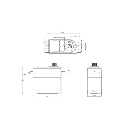SERVO SRT BH6027 HV BRUSHLESS CAJA SEMI-METALICA 27KG 0.075S - 1/8 - Imagen 4