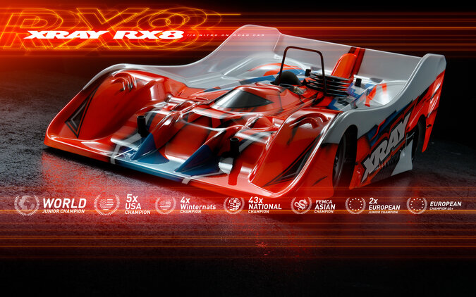 XRAY RX8'26 - 1/8 LUXURY NITRO ON-ROAD CAR