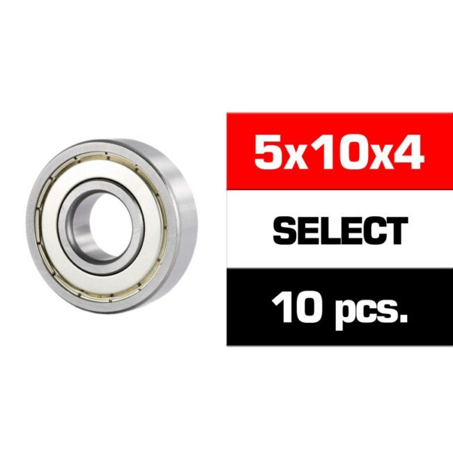 5x10x4mm KIT RODAMIENTOS SELECT "HS" TAPAS METALICAS PARA CAMPANA (10u.)