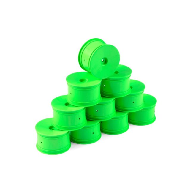 LLANTA TRASERA AERODISK 2WD/4WD CON HEXÁGONO DE 12 MM IFMAR - VERDE - HARD (10)