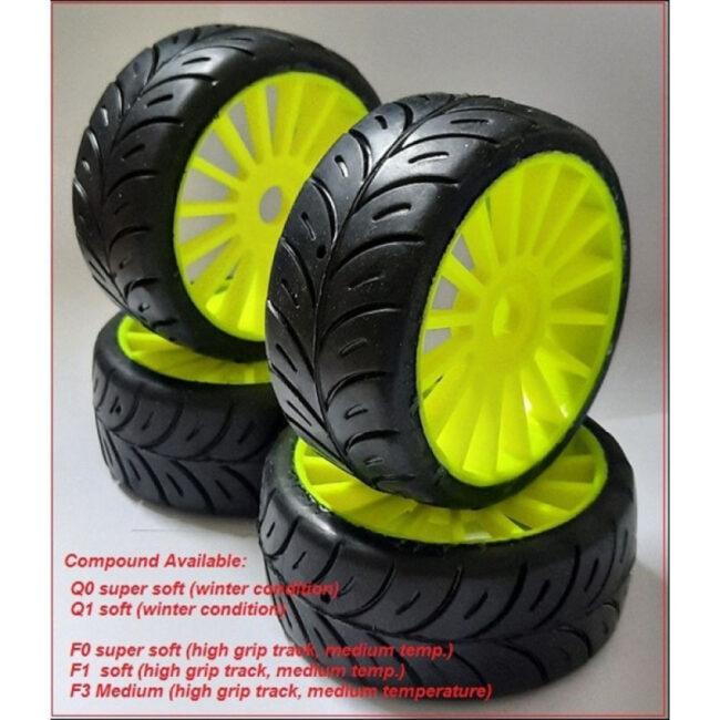 NEUMATICOS 1/8 GT "HIGH COMPETITION" (4pcs) SP RACING