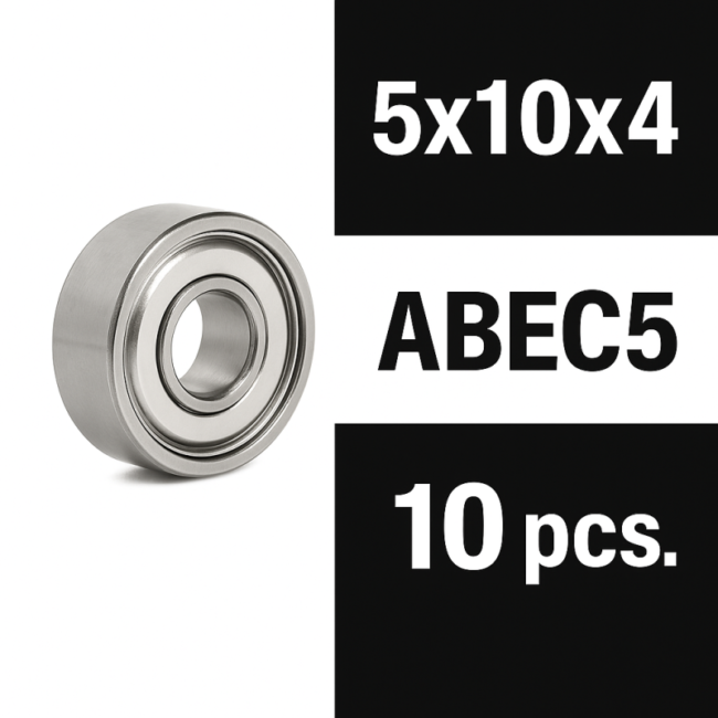 XTR "ZERO FRICTION" 5X10X4ZZ (10PCS) ABEC5