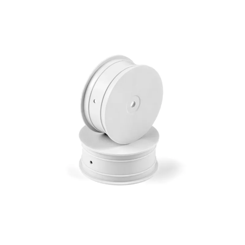 LLANTA DELANTERA AERODISK 4WD CON HEXÁGONO DE 12 MM IFMAR - BLANCA - HARD (2)