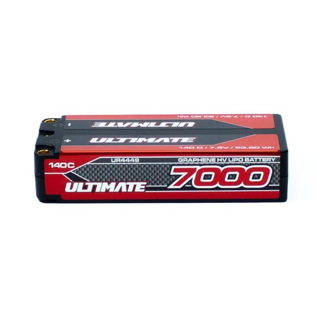 BATERÍA ULTIMATE GRAFENO HV LiPo MID-SHORTY 7.6v. 7000mAh 140C CONEXION 5mm