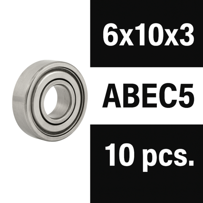 XTR "ZERO FRICTION" 6X10X3ZZ (10PCS) ABEC5
