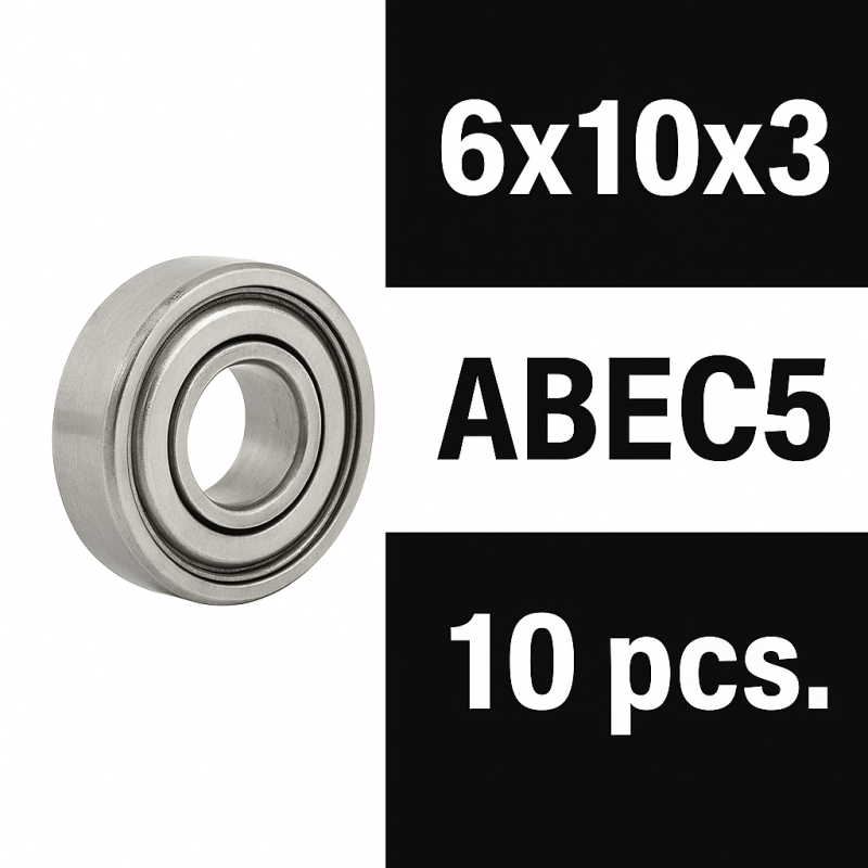XTR "ZERO FRICTION" 6X10X3ZZ (10PCS) ABEC5